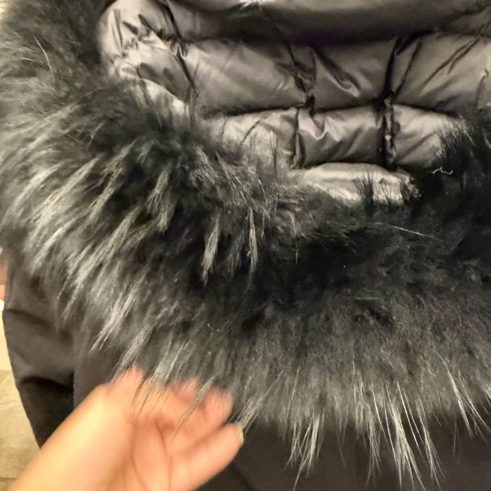 Rudsak Luxurious Black Fur-Trimmed Winter Coat - Picture 12 of 13